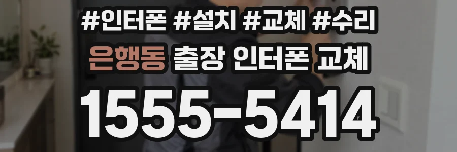 은행동 출장 인터폰 교체