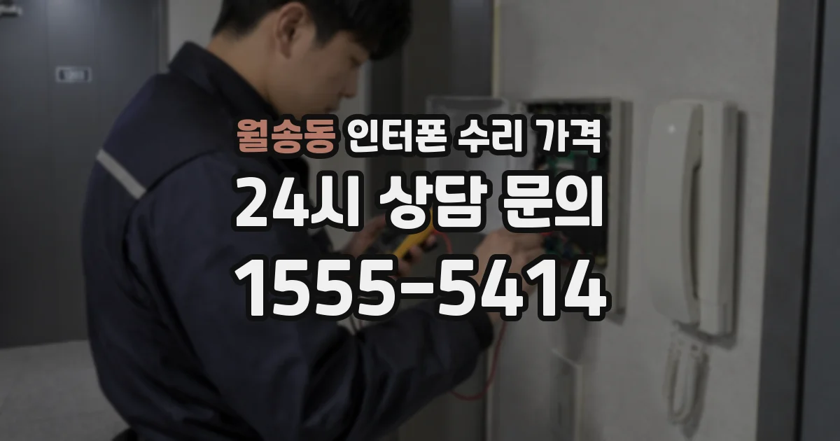 월송동 인터폰 수리 가격