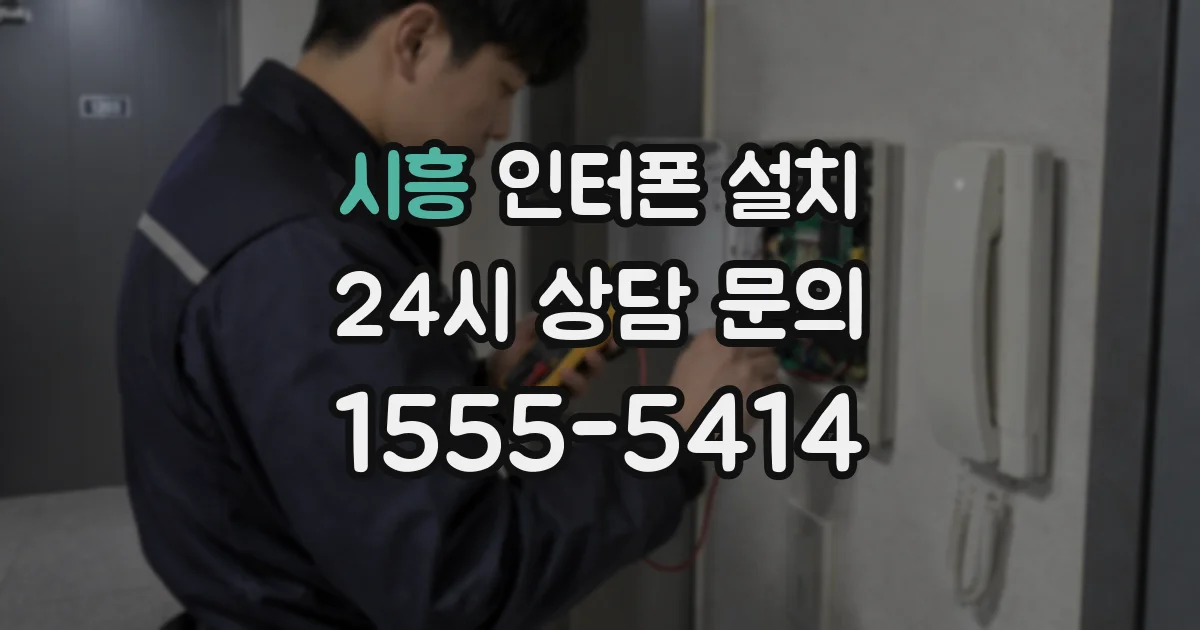 시흥 인터폰 설치