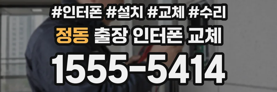 정동 출장 인터폰 교체