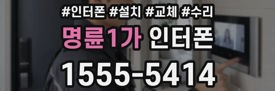 명륜1가 인터폰