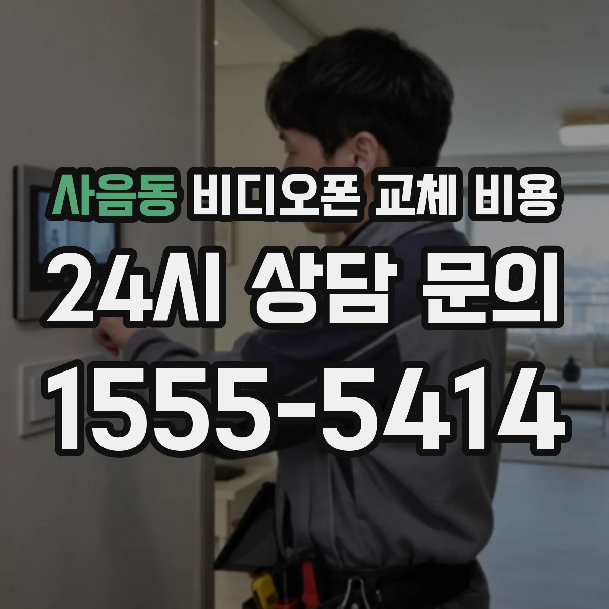 사음동 비디오폰 교체 비용
