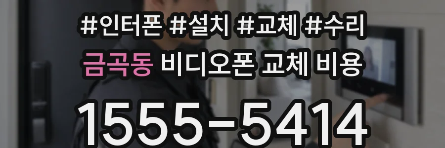 금곡동 비디오폰 교체 비용