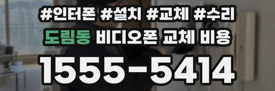 도림동 비디오폰 교체 비용