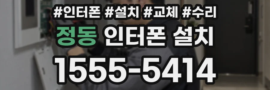 정동 인터폰 설치