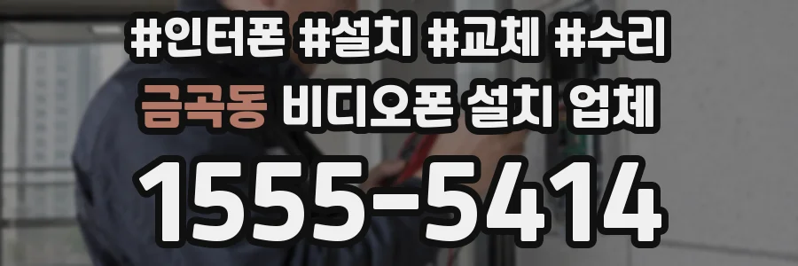 금곡동 비디오폰 설치 업체