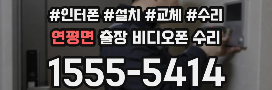 연평면 출장 비디오폰 수리