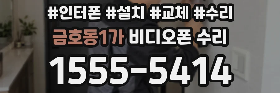 금호동1가 비디오폰 수리
