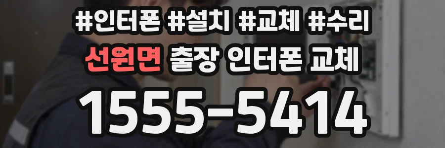 선원면 출장 인터폰 교체