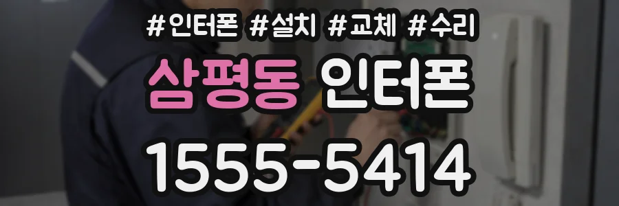삼평동 인터폰