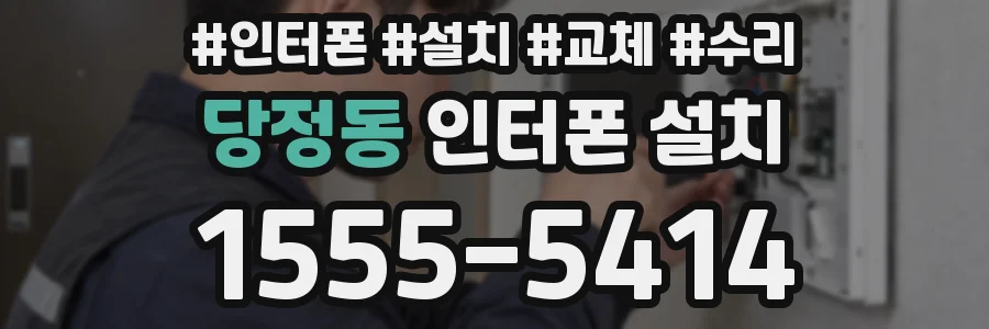 당정동 인터폰 설치