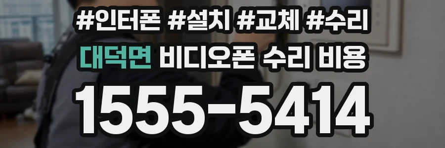 대덕면 비디오폰 수리 비용