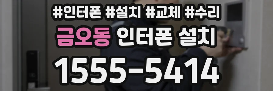 금오동 인터폰 설치