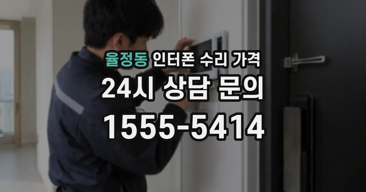 율정동 인터폰 수리 가격
