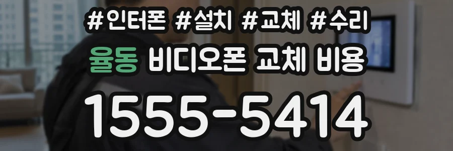 율동 비디오폰 교체 비용