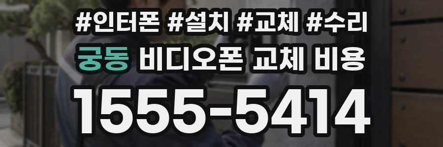 궁동 비디오폰 교체 비용