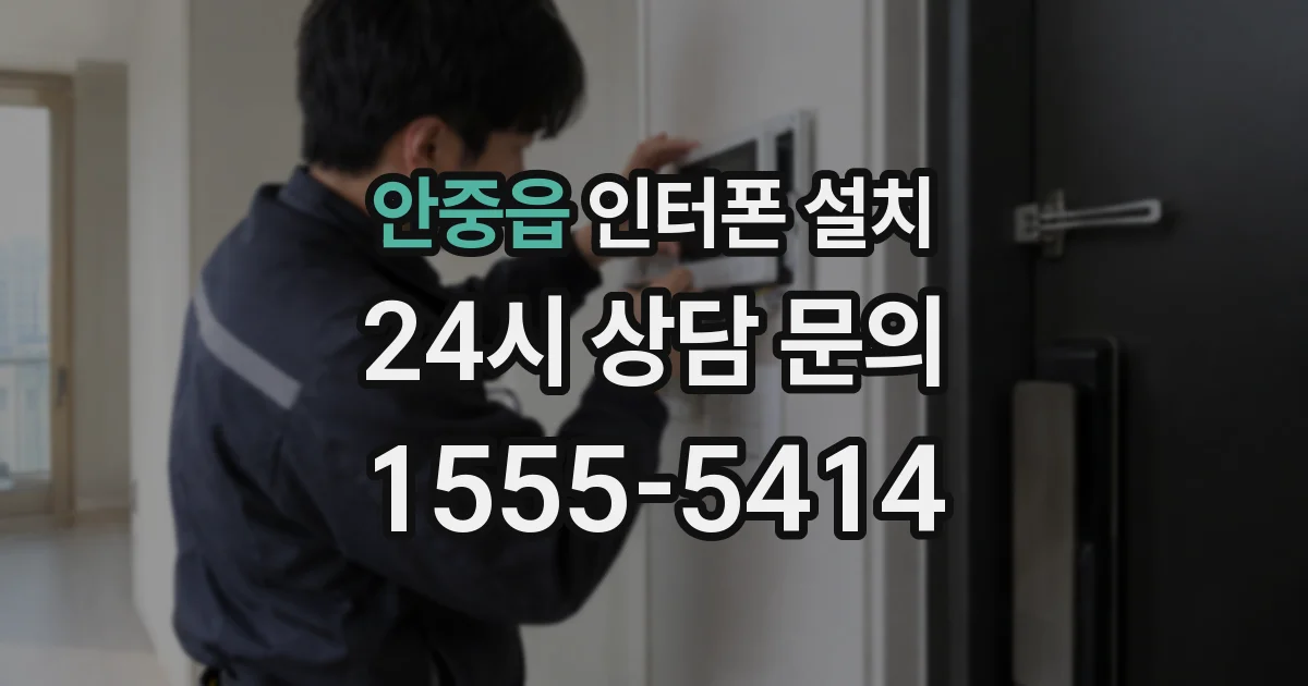 안중읍 인터폰 설치