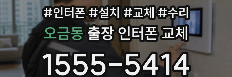 오금동 출장 인터폰 교체