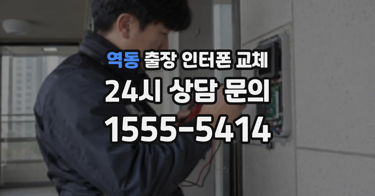 역동 출장 인터폰 교체