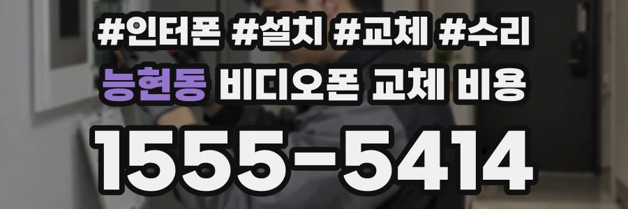 능현동 비디오폰 교체 비용