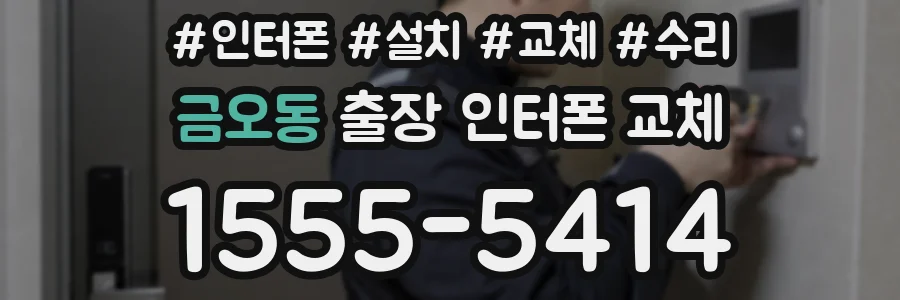 금오동 출장 인터폰 교체