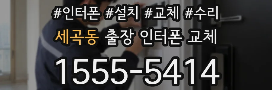 세곡동 출장 인터폰 교체