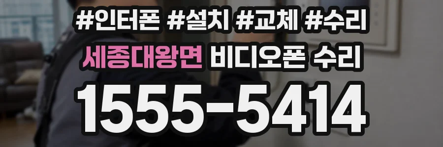 세종대왕면 비디오폰 수리