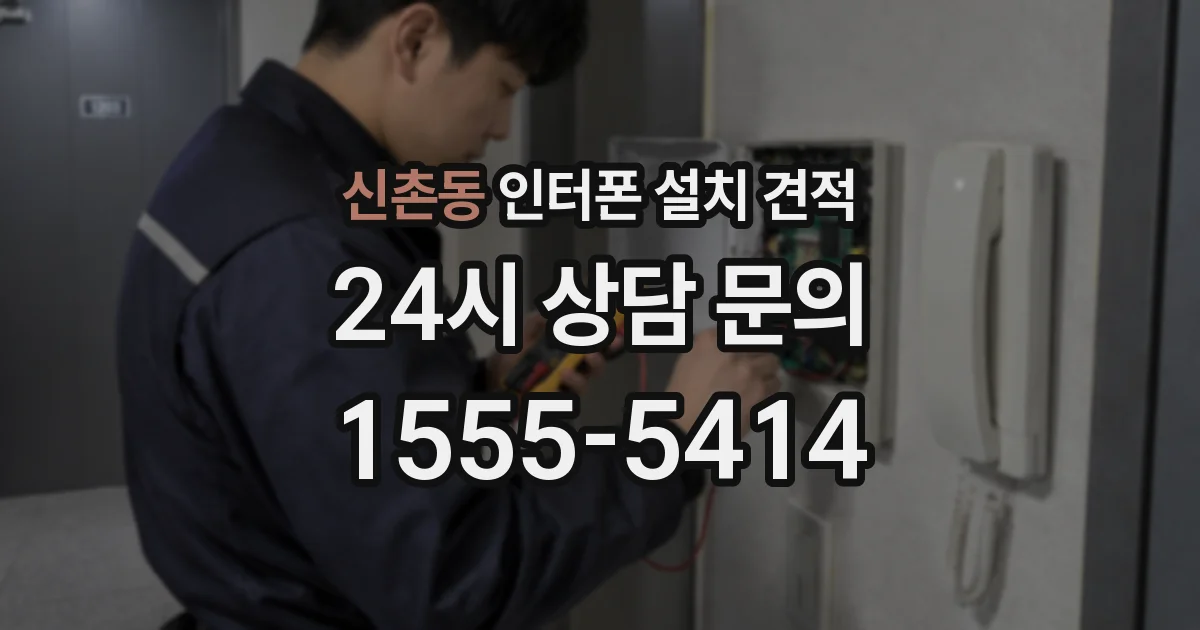 신촌동 인터폰 설치 견적