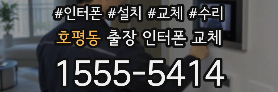 호평동 출장 인터폰 교체