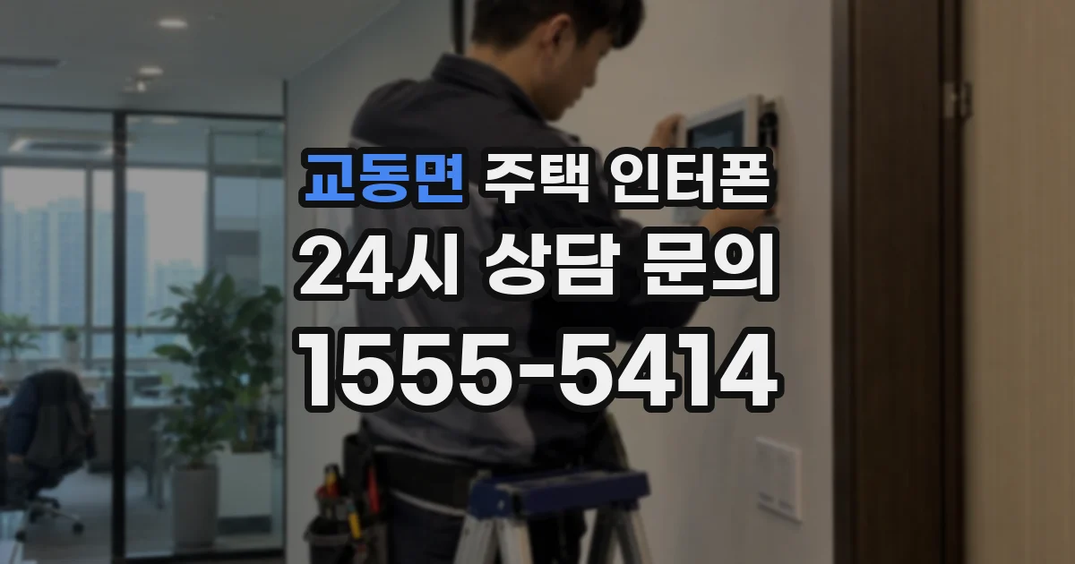 교동면 주택 인터폰