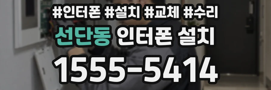 선단동 인터폰 설치