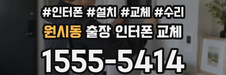 원시동 출장 인터폰 교체