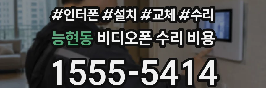 능현동 비디오폰 수리 비용