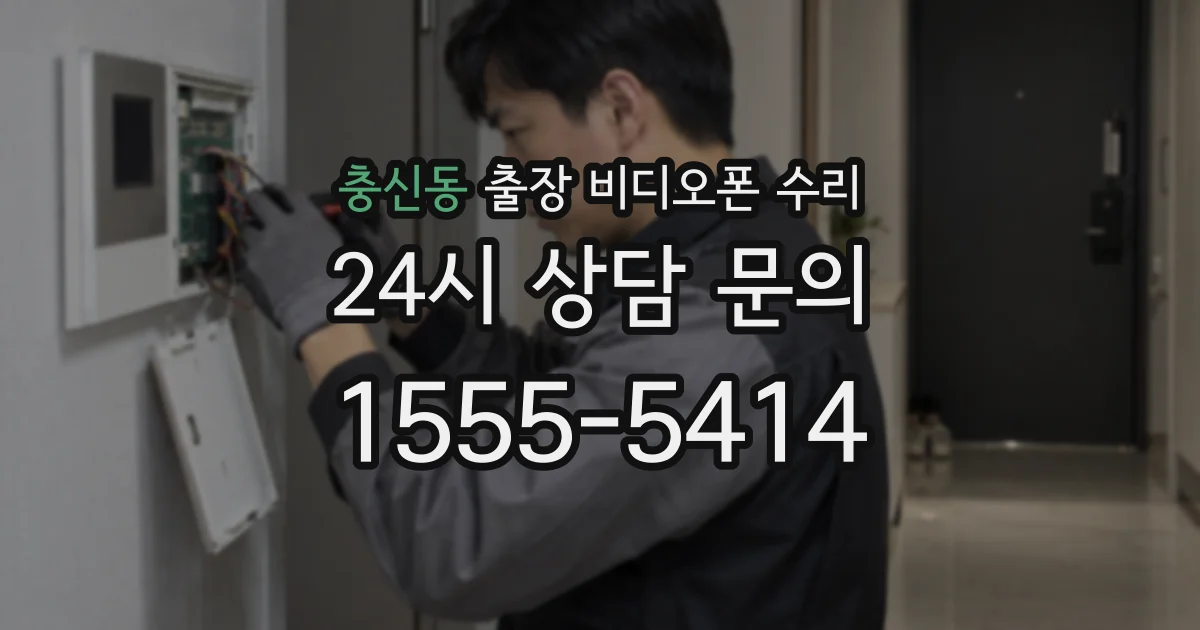 충신동 출장 비디오폰 수리