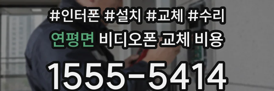 연평면 비디오폰 교체 비용