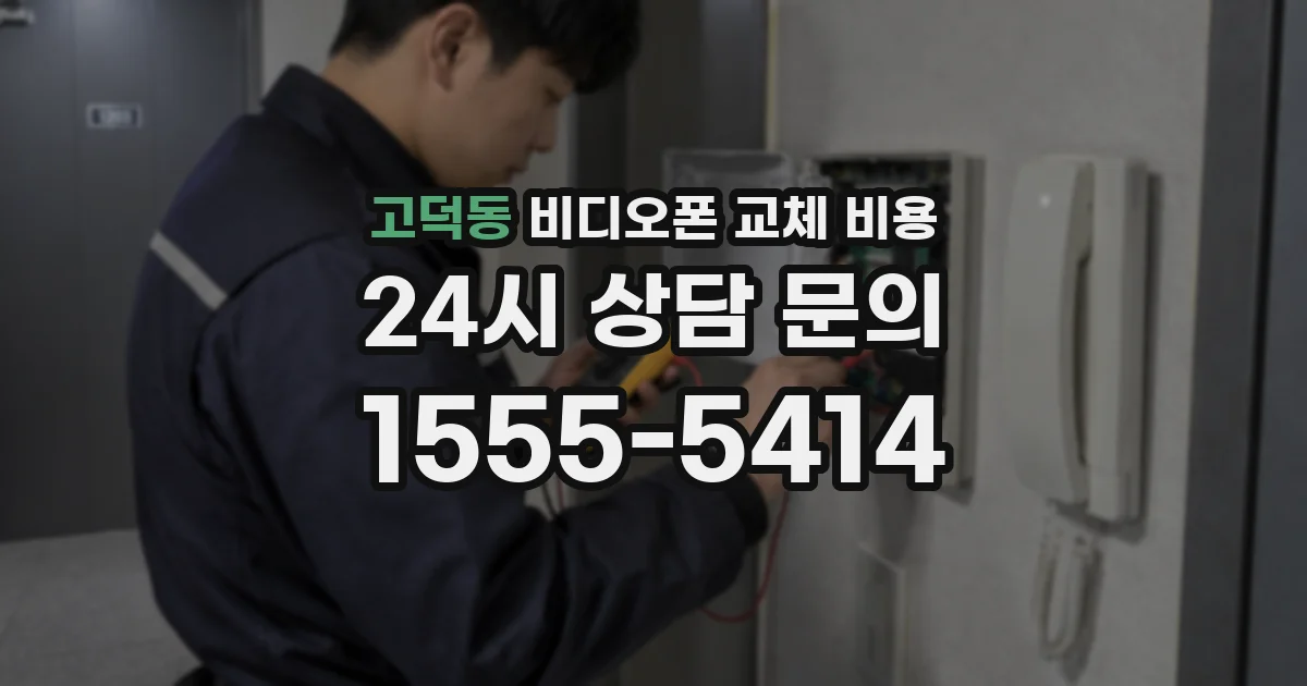 고덕동 비디오폰 교체 비용