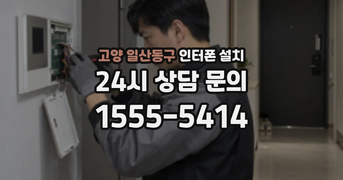 고양 일산동구 인터폰 설치