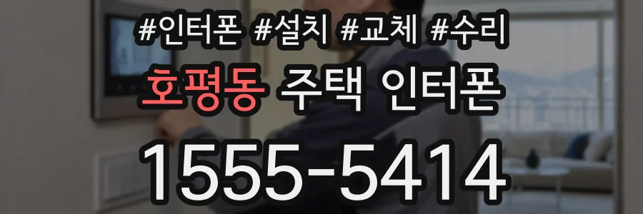 호평동 주택 인터폰