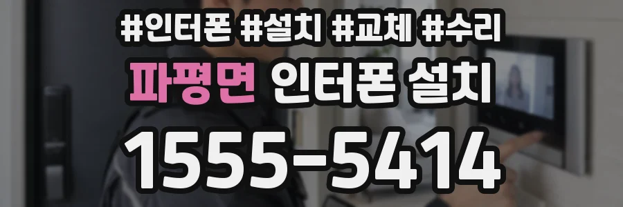 파평면 인터폰 설치