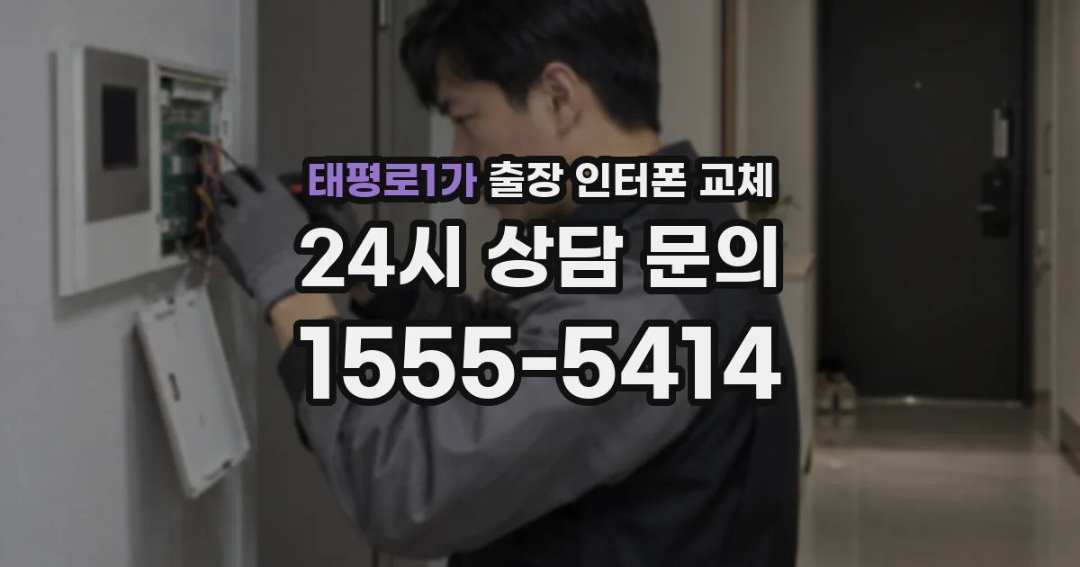 태평로1가 출장 인터폰 교체