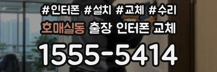 호매실동 출장 인터폰 교체