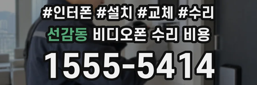 선감동 비디오폰 수리 비용