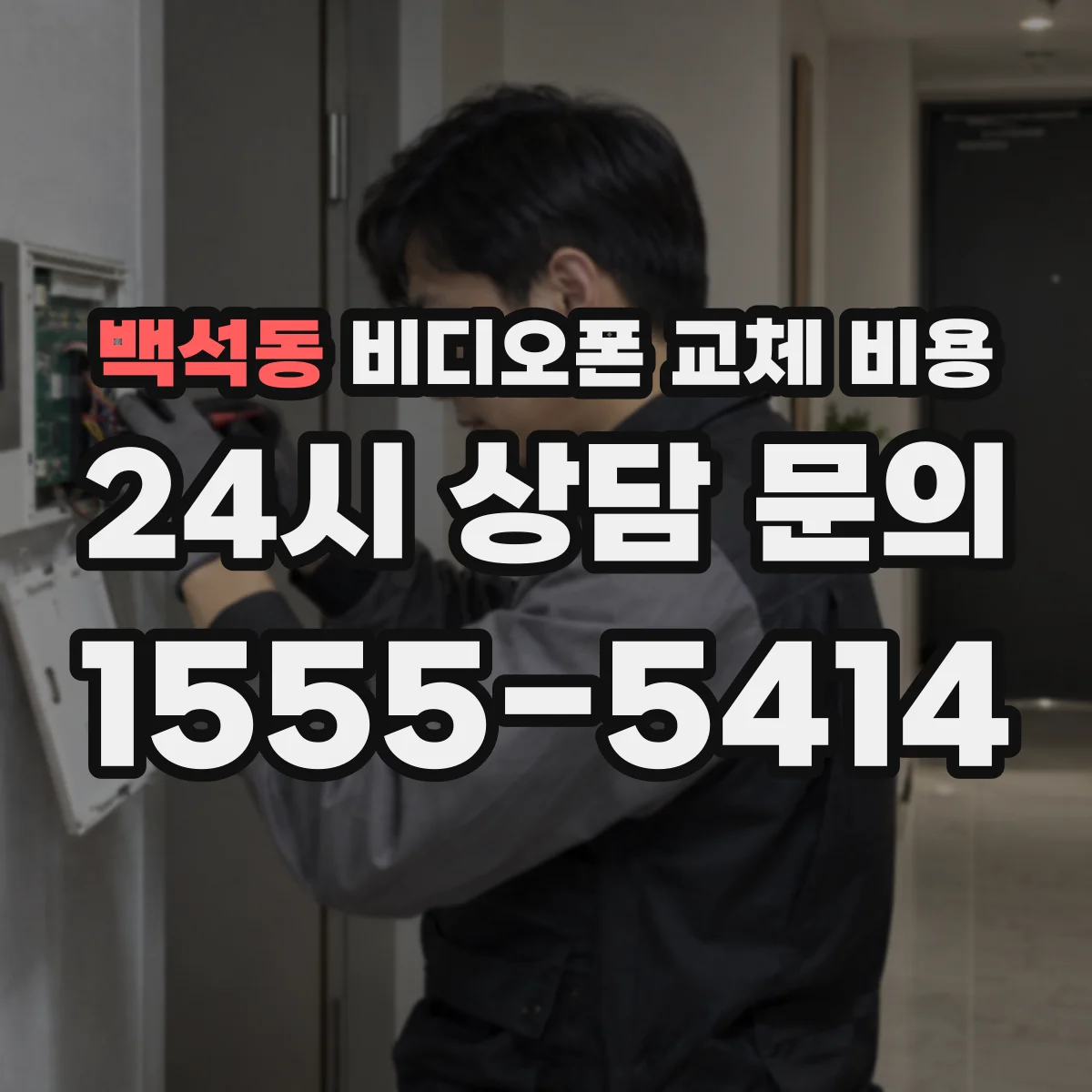 백석동 비디오폰 교체 비용