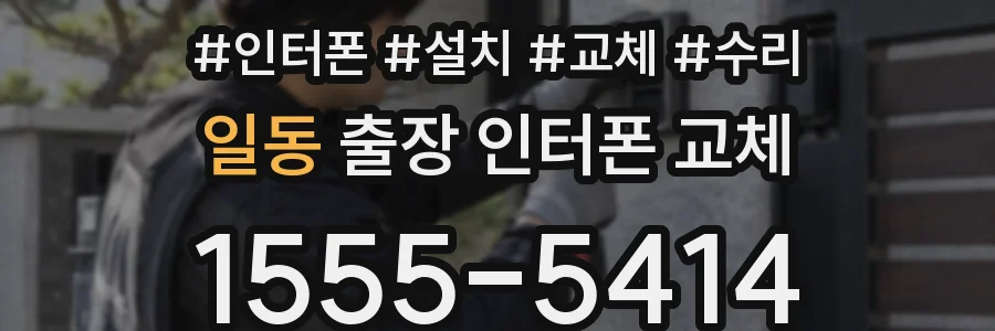 일동 출장 인터폰 교체