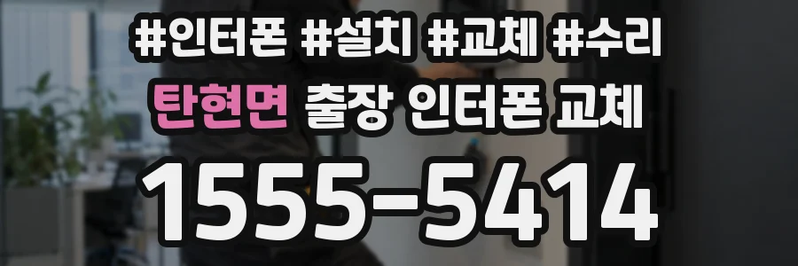 탄현면 출장 인터폰 교체