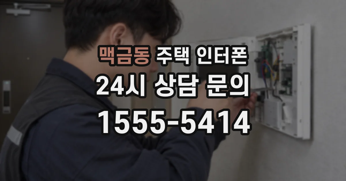 맥금동 주택 인터폰