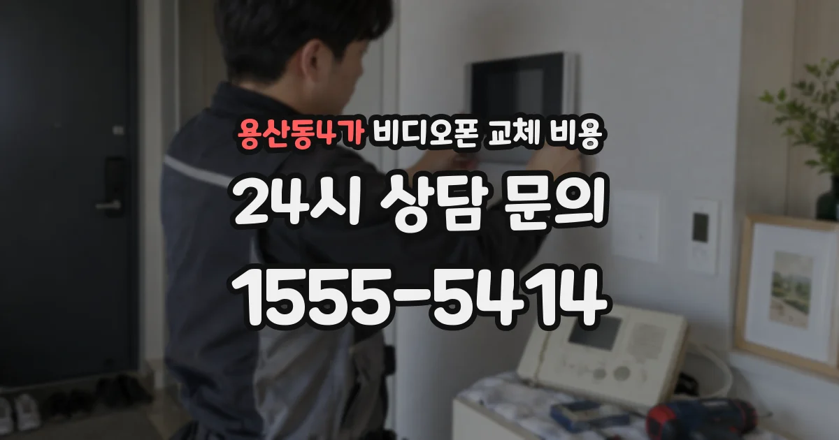 용산동4가 비디오폰 교체 비용