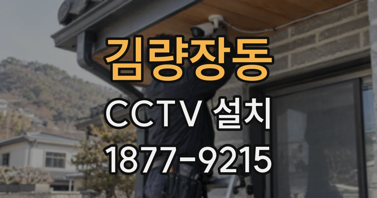 김량장동 CCTV 설치