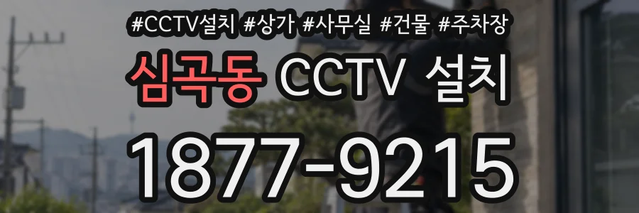 심곡동 CCTV 설치