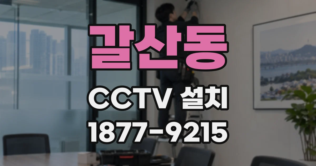 갈산동 CCTV 설치